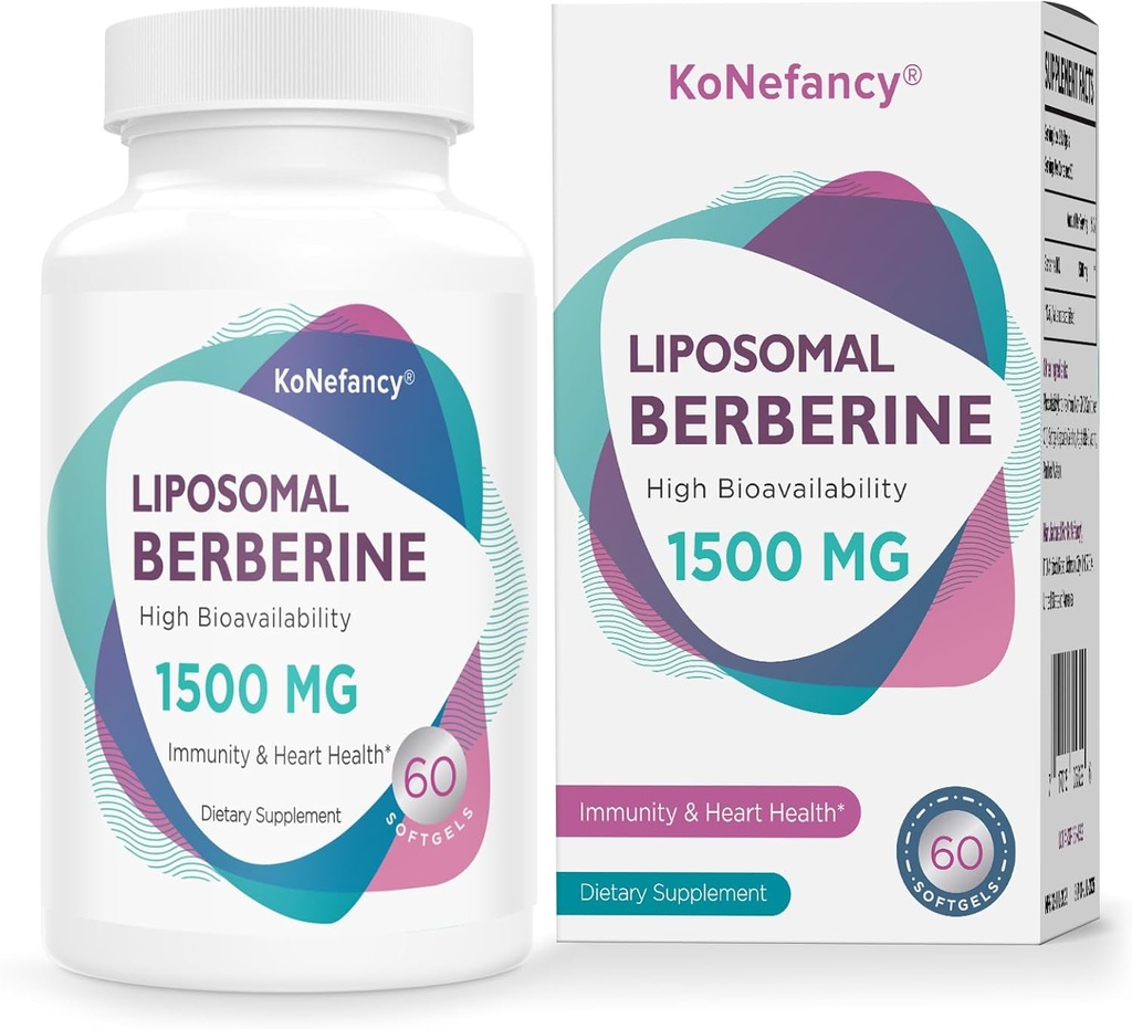 Berberine HCL gehigarria 1500mg - Hirugarrena probatua, Bioerabilgarritasun handikoa Liposomal Berberine kapsulak emakumeentzat eta gizonentzat, AMPK aktibatzailea