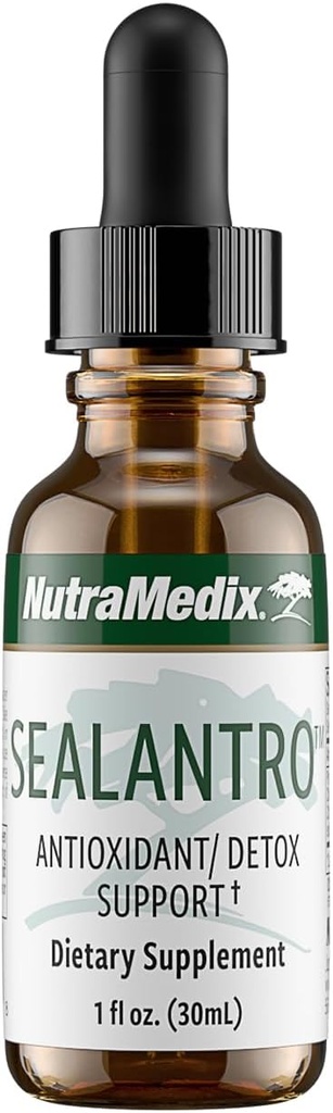 NutraMedix Sealantro - Cơ thể Detox Drops & Antioxidts - Proproxella, Pacific Cold-Water Red Seaweed & Cilantro Extrip - Công thức Detox (1oz)