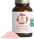 Pure Synergy Pure Radiance C | Polvere di vitamina C organica | 100% naturale, cibo intero, supplemento non OGM con estratto di Camu Camu | per il supporto immunitario e collagene (4 oz polvere)