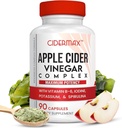 Apple Cider Vincire Complex kapsler - 90- dages forsyningskapsler til Gut Support, Balanceret vægt & Body Detox - Alle naturlige vitamin B6, Kelp, kalium, & Spirulina supplement af Cidermax