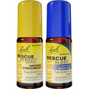 Day & Night Bundle, Bach RESCUE REMEDY Spray, Natural Stress Relief [and] RESCUE SLEEP Spray, Natural Sleep Aid - 2-Pk, Homeopathic Flower Essence, Vegan, 7mL Ea