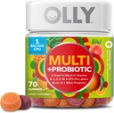 LOLY Multi + Probiotic Multivitamin Gummy, 1 Billion CFUs, Digestitius i Imne support Chewable suplementari, Tròpic Twise, 35 Day Presy - 70 Compte