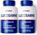 Premium Glucosine & Chandroitial Supplemental supplement - attendment, Baron & Knee สนับสนุน - อุดมไปด้วยใน MSM & Collagennic Ingritic Ingraditions - สร้างใน USA - 120 Capsule 2 แพค