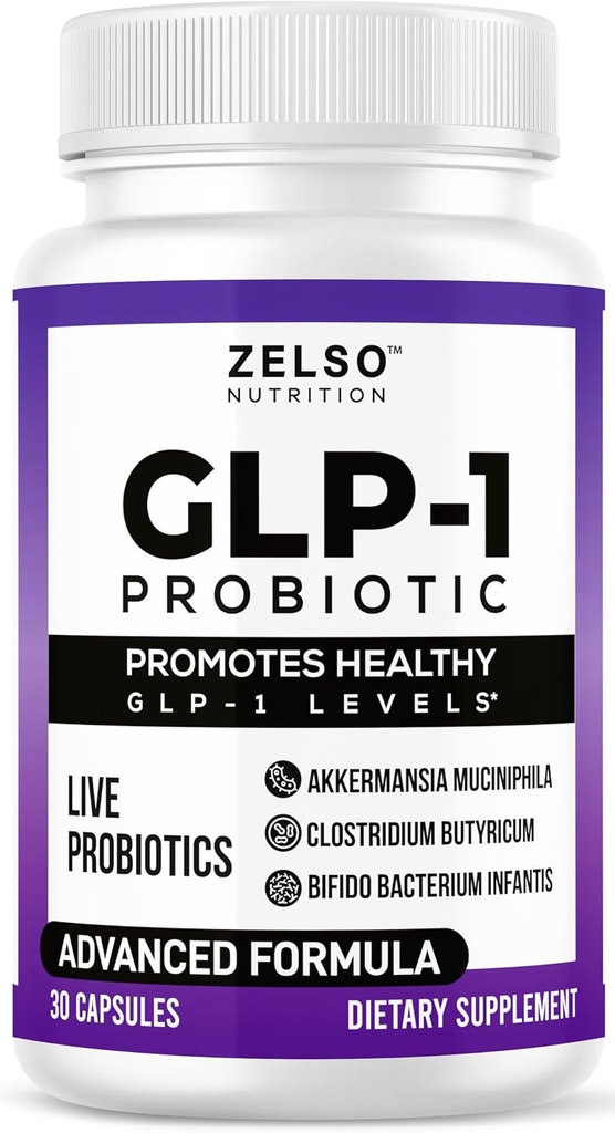 GLP-1 Probbiotic amb Akkermansia Mucinhila - App amb els & Promots de la totalitat - Implementació de salut amb els GLP 1 Probiotics, 500M CU Multi-Stray Probiotic + Prebiotics GL1
