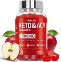 Brilhante Keto ACV Gummies - Pomegranate Beetroot & Vitamin B12 B6와 1500mg Apple Cider Vinegar Gummies - 남성 및 여성을위한 - GMO Free & Vegan - 60 카운트