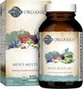 Giardino della vita Biologici Tutto Cibo Multivitamina per gli uomini 40+ 120 Compresse, Vegan Mens Multi per la salute &amp; Benessere Certificata Vitamine Alimentari Intere & Minerali per gli uomini Oltre 40 Vitamine Mens