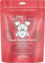 DNA PET Happy Healthy Muscles Addition for Dogs - Трева-Fed Beef Protein Powder - Богат на Колаген и Аминокиселини - Pure Beef Isolate Protein - All Life Stams - Unflavored & Non-GMO - 10.58 Oz