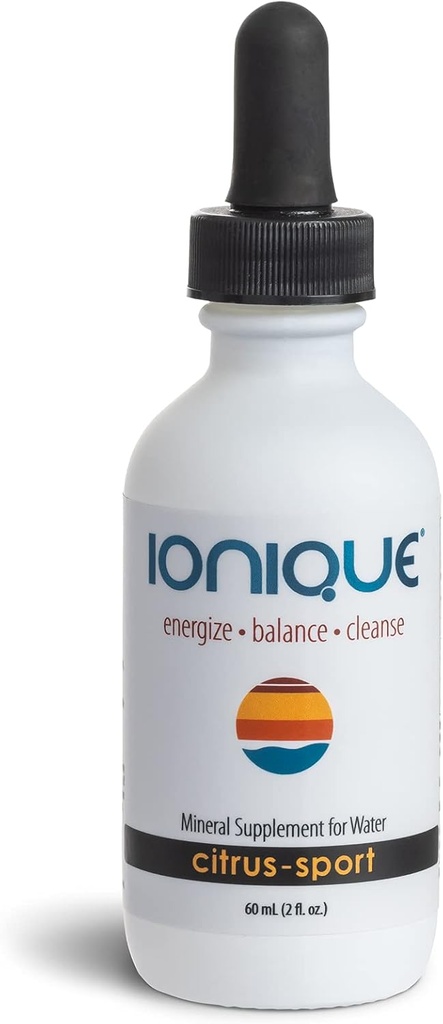 New Ionique Mineral Supplement for Water - Magnezij, Trace Mineral & Electrolyte Hydration System, Podpora za migreno, zaprtje, Možganske Megle, Mišične kratice, spanje, Ena 2 oz steklenica tekočih kapljic