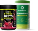 Amazing Grass Greens Blend Superfood: Super Greens Powder Smoothie Mix for Boost Energy, 60 Servings & Nature Fuel Power Beets Powder, Beet Root Powder, Support Natural Energy, 60 Servings