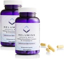 Reluminy L- Glutathione Complex 1650mg - Antioxidant Support with Alpha Lipoic Acid, NAC, L- Methionin, Vitamin E, Kožní doplněk, Made in USA - 90 Vegetariánské kapsle x 2 Lahve