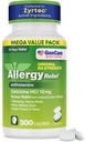 GenCare Cetirizine HCl 10mg Allergy Relief, 24-Hr Non-Drowsy, 300 Ct | Compares to Zyrtec; 24-hour non-drowsy relief from sneezing, itchy watery eyes & runny nose