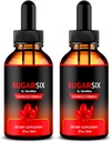 NutraRize (2 Pack) SugarSix drops, offisiell sukker seks flytende formel, all naturlig støtte for stabile og sunne nivåer, premium dropper å opprettholde god sirkulasjon, sukker seks vurdering (60 Serveringer)