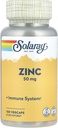 Solaray Zinc Aminoácido Chelate 50 mg VCapsules, 100 Conde