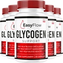 (5 Pakke) Easy Flow Glycogen Support - EasyFlow Glycogen, Easy Flow, Easy Flow Glycogen Supplement, Glycogen Støtte Easy Flow, Easy Flow Glycogen, Glycogen Easy Flow, 150 kapsler i 5 måneder