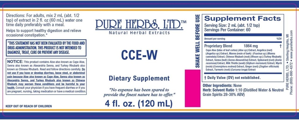 Pure Herbs, Ltd. CCE-W (4 oz).