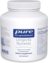 Pure Encapsulations Langlebigkeit Nährstoffe | Multivitamin/Mineral-Komplex zur Unterstützung gesunder Alterung, Gehirnfunktion, Augen, Knochen und Gefäßgesundheit* | 240 Kapseln