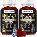 1000 MG Shilajit Gummies, אורגני Shilajit חניכיים עם 85 + Trace מינרלים, Fulvic Acid, Shilajit עבור גברים ונשים, Shilajit Resin, Shilajit ההימלאיה אורגני עבור אנרגיה, המוח, Immunity, 120 הרוזן