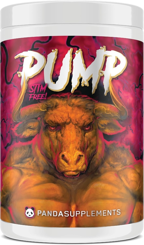 Földalatti Bio Labs Panda Szállítások Pump: Stimulant- Free Pre- Workout, No- Clump Forma w / 10G L- Citrulline Malate, Alpha GPC, Lions Mane, CognatiQ ™, AmentoPump ™ 40 Scoops (Sweet Black Cherry)