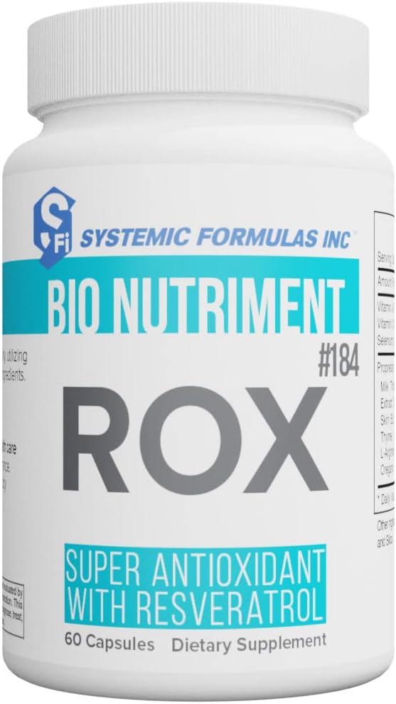 Formulare sistemice ROX Super Antioxidant cu Resveratrol 60 Capsule #184. Formula super antioxidantă