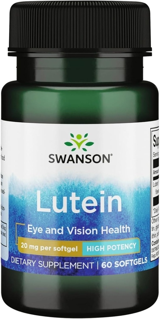 Swanson Lutein 20 Милиграми 60 Sgels