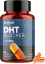 DHT Blocker pre mužov s pílou Palmetto & Biotin, rast vlasov vzorec v tekutých kapsule, doplnky vypadávanie vlasov, rerast vlasov vitamíny, proprietárne bylinné zmesi - 90 Kapsule (1 fľaša)