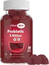 Maxi Health Yum, Gummies Probióticas con 5 millones de UF de Probióticos de Salud Digestiva, Kosher Certified Natural Berry Flavor Gut Health Chewable Gummy Suplementos para Mujeres Hombres, 60 Gummies