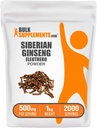 BulkSupplements.com Eleuthero Powder - Sibirisches Ginseng Powder, Eleutherococcus senticosus, Ginseng Kräuterergänzung - Glutenfrei, 500mg pro Servierung, 1kg (2.2 lbs) (Pack von 1)