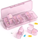 Pill Organizer, Am & Pm Pill Organizer 7 Days, Weekly Pill Case 2 Times a Day, Pill Box 7 Day, Medicine Organizer for Travel, Vitamins, Fish Oils, Supplements