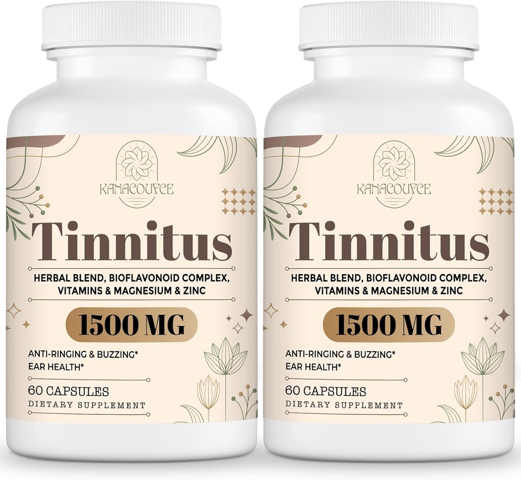 1500MG Tinnitus sormusten korvalle, Tinnitus Supplemen, 120 kapselia