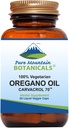 Pure Mountain Botanicals Wild Oregano Capsules d'huile - 60 Kosher Caps végétaliens maintenant avec 510mg huile méditerranéenne de supplément Oregano