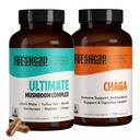 FreshCap Mushrooms Antioxidant Bundle (Chaga Capsules and Ultimate Mushroom Complex Capsules)