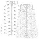 Mama Cheetah Baby Sleep Sack 0.5 TOG, Økologisk bomull baby bærelig tomhet med to-veis glidelås, Swaddle transisjon baby soveveske for nyfødte spedbarn toddler gutt jente, 6-12 måneder