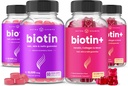 NutraChamps Biotin & Biotin+. Полный дуэт для волос, кожи и ногтей. Biotin, Collagen, Keratin & More