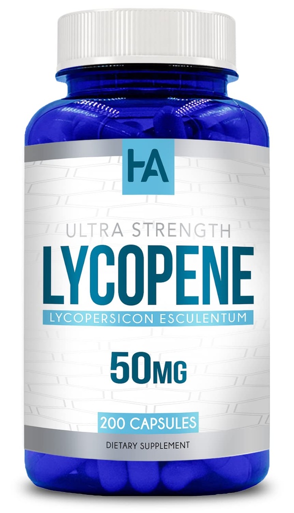 Naturally Derived Lycopene Supplement | Tomato Based Lycopene 50mg Antioxidant and Carotenoid Supplement for Heart and Prostate Support | Vegan Non-GMO & Made in US cGMP Labs (200 Veggie Capsules)