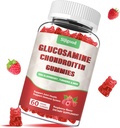 Forbedret glucosamine Chondroitin Gummies med MSM for voksne - Ekstra styrke felles helse og fleksibilitet, antioksidant og immunstøtte Supplement, 60 tall
