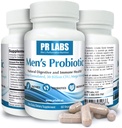 Prostate Research Labs Men's Probiotic - Дайджест фермент добавки Probiotic для чоловіків - Promotes Gut Здоров'я та імунітет - 1 пакет (60 капсули)