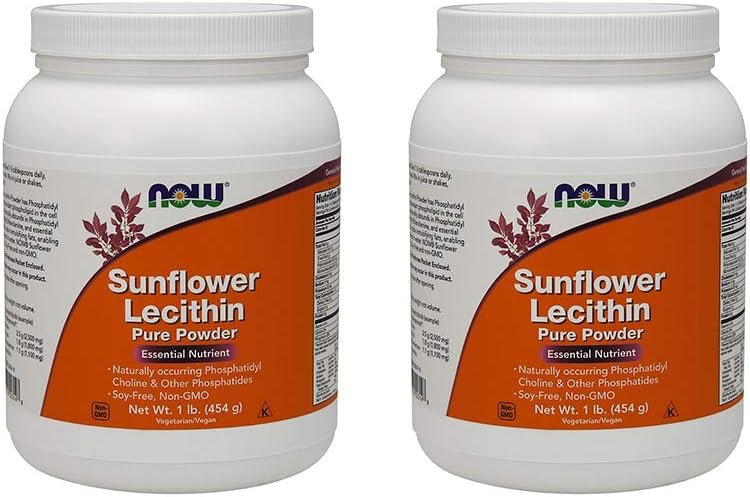Orain Foods Now Foods, (2 Pack) Sunflower Lecithin, Pure Powder, 1 lb (454 g)