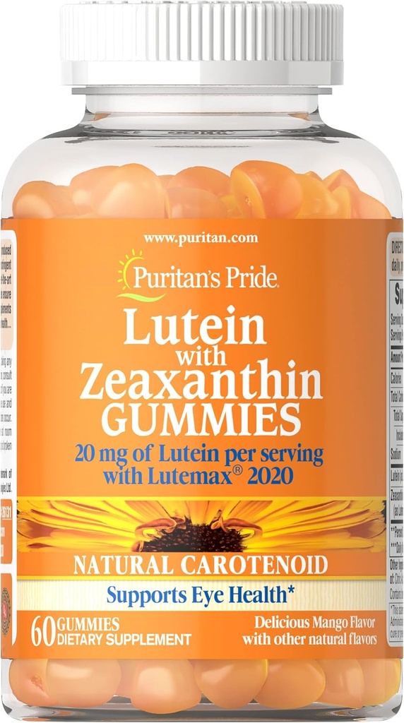 Puritan의 Pride Lutein과 Zeaxanthin Gummies, 60 카운트