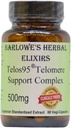 Barlowe's Herbal Elixirs Telos95 TelR Telomere Support Complex s Advanced Cellular Health ' Longevity Formula s 500mg with Astragalus Extract - Non-GMO, Stearate-Free, Glass Bottled
