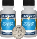 Bicarbonato de potássio / 2 onças / 2 frascos / 99% Pure USP Food Grade/Fine Powder