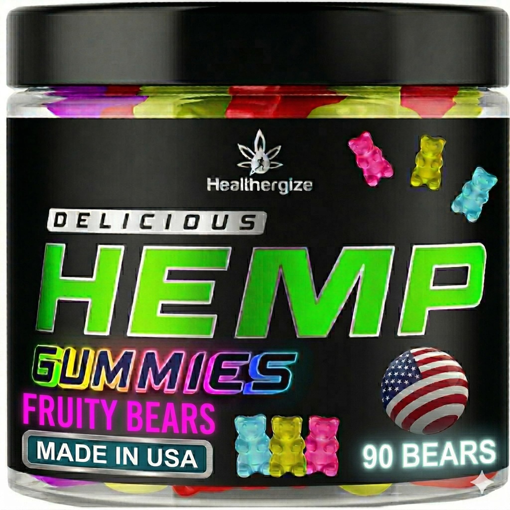 Hemp Gummies for Sleep and Relaxation - Natural Hempseed Oil Omega 3 6 9 | Sleep Aid For Adults - Fresh And Fruity Gummy Bears Edibles-Made In USA-90 Count