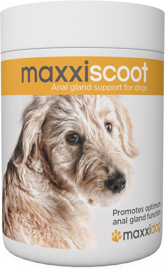 maxxipaws maxxiscoot Anal Gland & Digestive Health Support for Dogs - Powder Supplement, 5oz