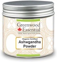Greenwood Essential Pure Ashwgandha Powder (Witania somnifera) Organic Certified 100% přírodní terapeutická třída 100gm (3.5 oz)