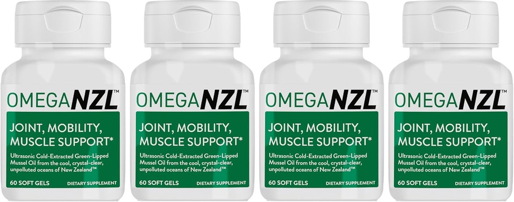 Original Omega-3 Joint Support Supplement, Best Natural Muscle Relief, Green- Lipped Mussel Oil, 240 Softgels, No Fishy After taste