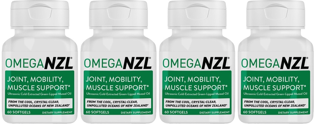 Original Omega-3 Joint Support Supplement, Best Natural Muscle Relief, Green-Lipped Mussel Oil, 240 Softgels, No Fishy Aftertaste
