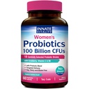 Innate Vitality Probiotics for Women, 100 Billion CFUs 18 Strains, Prebiotics and Probiotics, with Cranberry, Vitamin C & B6 P5P, Vaginal & Digestive Health, Non refrigerated, 60 Caps