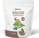 10g Plant-Based Protein Oatmilk Blend | Dark Chocolate Flavor (30 porcións) | 100 calorías | Non-GMO, Certified Organic, Allergen Free | 1lb Bag