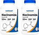 Nutricost Niacinamide (Vitamin B3) 500mg, 240 Capsules (2 Botol)
