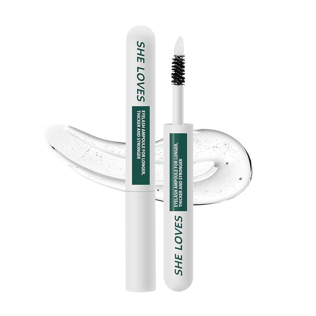 Advanced Eyelash Growth Serum 2-in 1 Brush Head to Grow Lashes for Longer, Thicker, Stronger