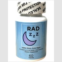 Rad ZZZ Natural Sleep Aid Pills - 60 Capsules | Promotes Restful Sleep | Made in USA